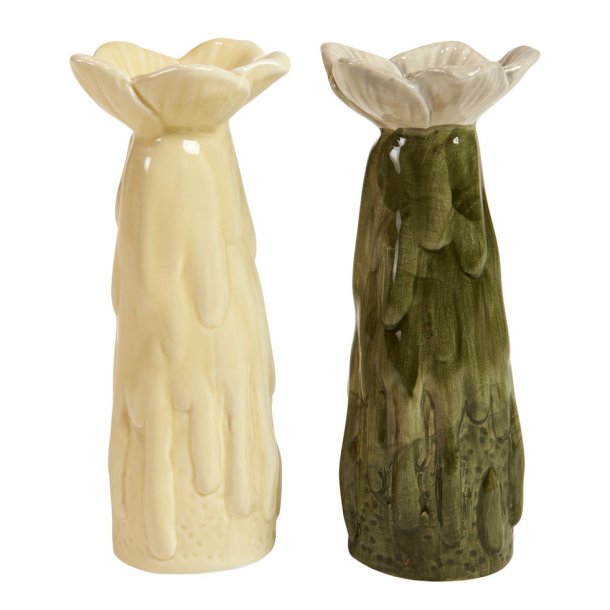Vase Blomst Keramik 15 cm Grn