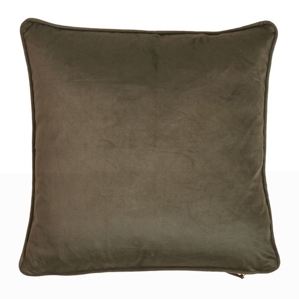 Pudebetrk 50x50cm velour Mrk grn