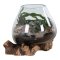 House Nordic San Marino Waterdrop Vanddrbe i glas med trfod h15-20 cm