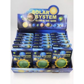 Glow in the dark solar system 24 stk