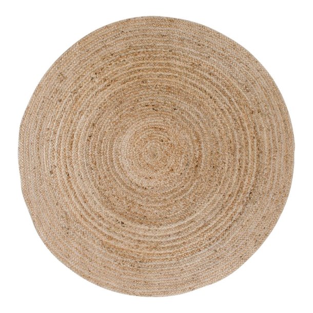 House Nordic Bombay Rundt tppe i flettet natur jute 180 cm