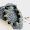 Knyttet armbnd naturlige sten 10mm Sort Onyx / Guld I MillaVanilla
