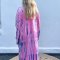 Batik Kimono Lyserd / Lysebl