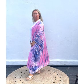 Batik Kimono Lyserød / Lyseblå