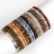 Elastisk armbnd naturlige sten Facet