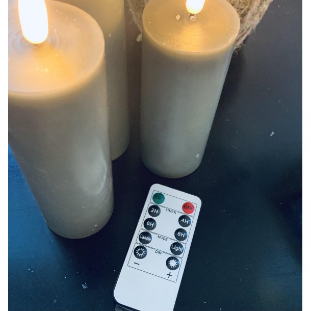 Fjernbetjening til LED stearinlys med timer