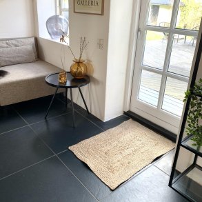 Tæppe / Løber 60X90 FLET JUTE NATUR
