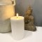 LED Bloklys 10x15 cm hvid | Deluxe Homeart
