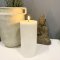 LED Bloklys 7,5 x 20 cm Hvide | Deluxe Homeart