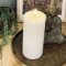 LED Bloklys 7,5 x 20 cm Hvide | Deluxe Homeart