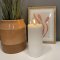 LED Bloklys 7,5 x 20 cm Hvide | Deluxe Homeart