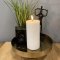 LED Bloklys 7,5 x 20 cm Hvide | Deluxe Homeart