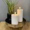 LED Bloklys 10x15 cm hvid | Deluxe Homeart