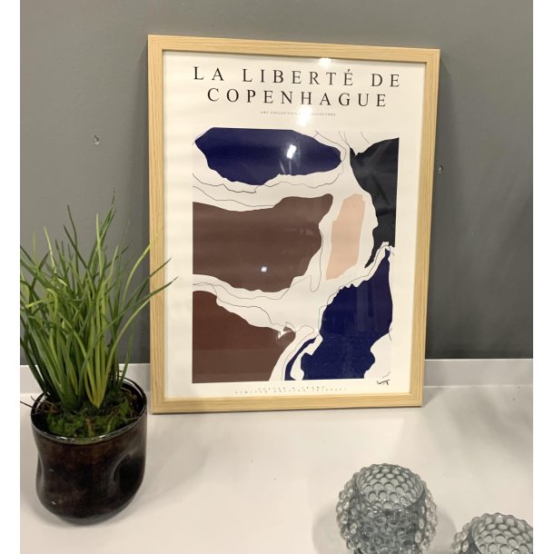 Plakat i ramme La Libert De Copenhague -  A3