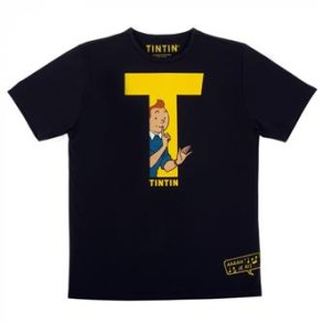 T-shirt Tintin T Sort