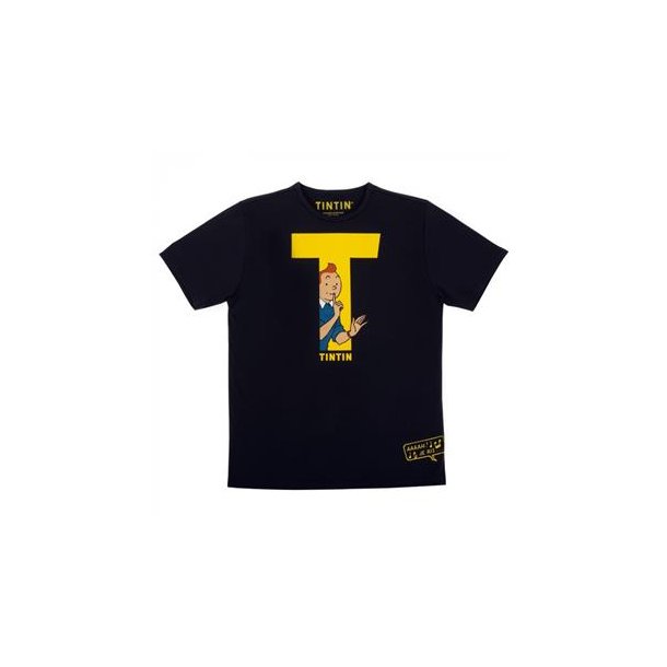 T-shirt Tintin T Sort