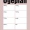 Ugeplan plakat i sort ramme inkl. tusch - rosa 30x40cm
