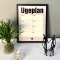 Ugeplan plakat i sort ramme inkl. tusch - gr 30x40cm