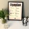Ugeplan plakat i sort ramme inkl. tusch - gr 30x40cm