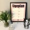 Ugeplan plakat i sort ramme inkl. tusch - rosa 30x40cm