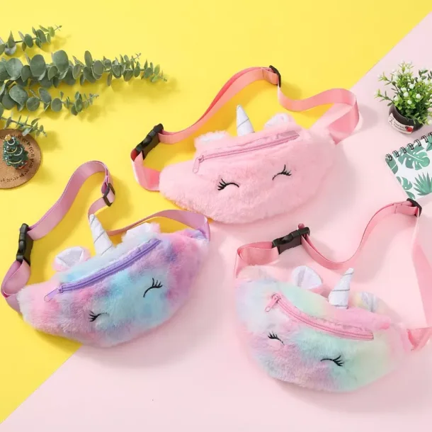 Unicorn plys maveblte taske - lukket jne