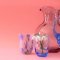 Glas Big Confetti tumbler Flamingo 2. sortering I Anna Von Lipa