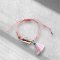 Tassel armbnd coral med Guld Musling