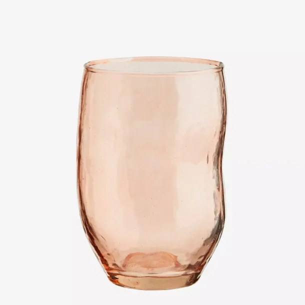 Coralfarvede drikkeglas 