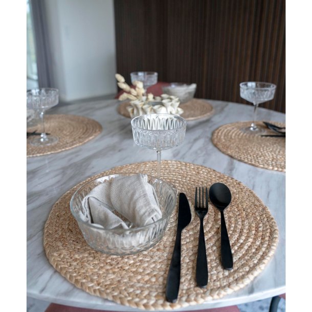 House Nordic Bombay Dkkeserviet 4 stk natur jute
