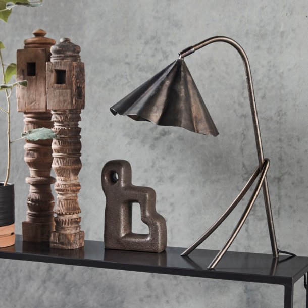 House Doctor Bordlampe, HDFlola, Antik brun