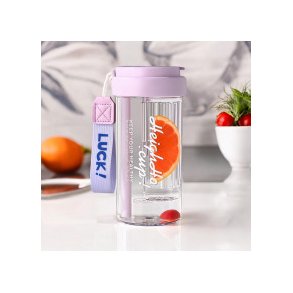Drikkedunk plast lilla håndtag 600ml