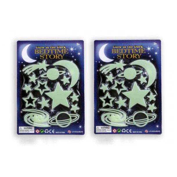 Stjerner Glow in the Dark 14 stk