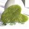 Gua Sha hjerteformet massagesten Grn Jade