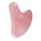 Gua Sha hjerteformet massagesten Rosakvarts 