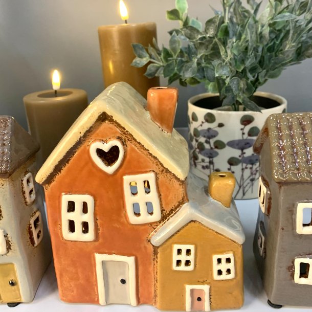 Lyshus med 2 huse Hjerte