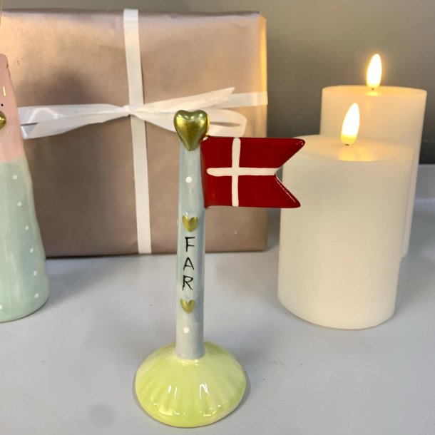 Keramik flag FAR 14 cm Lime
