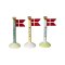 Keramik flag FAR 14 cm Creme
