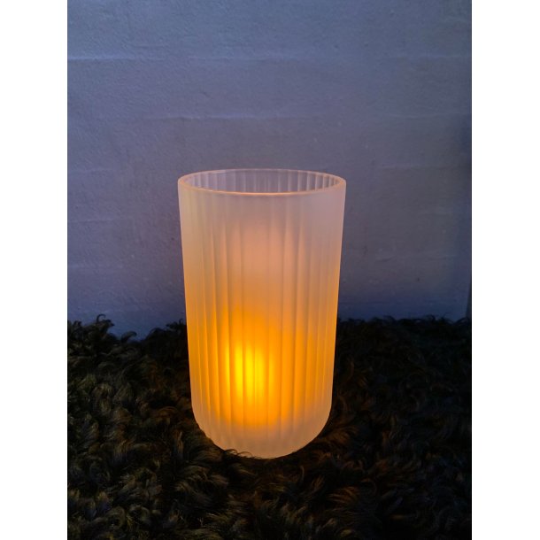 Lyngby lanterne matteret glas 20 cm
