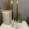 LED Kertelys med Lak 2 stk 28 cm caramel | Deluxe Homeart