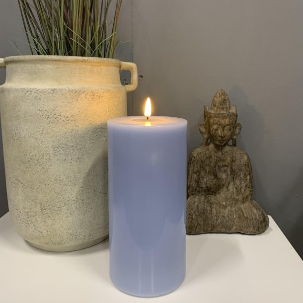  Bloklys 10x20cm Lysebl | Deluxe Homeart