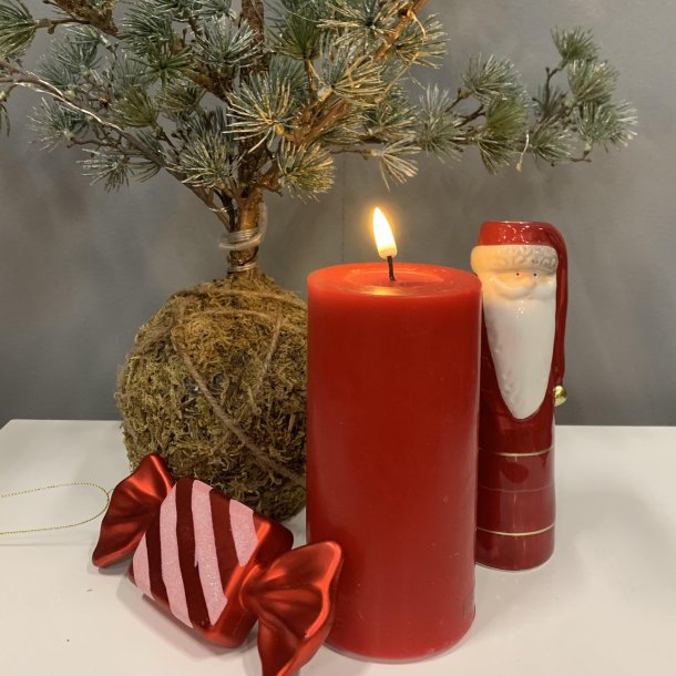 LED Bloklys 7,5 x 15 cm lys Rd | Deluxe Homeart