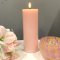 LED Bloklys 7,5 x 20 cm lys rosa | Deluxe Homeart
