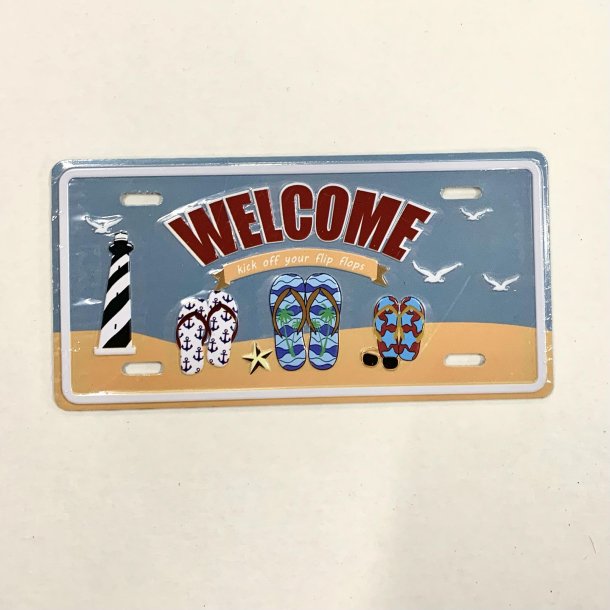 Kleskabsmagnet Welcome