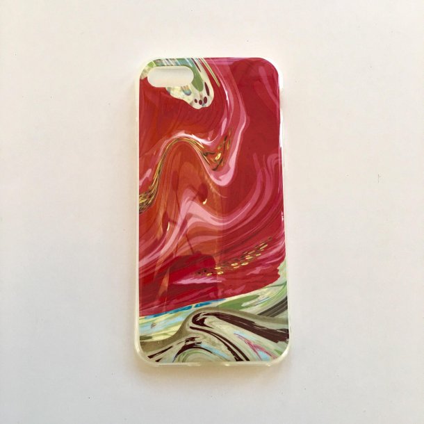 Mobilcover iphone 7 og 8 - marbel brun