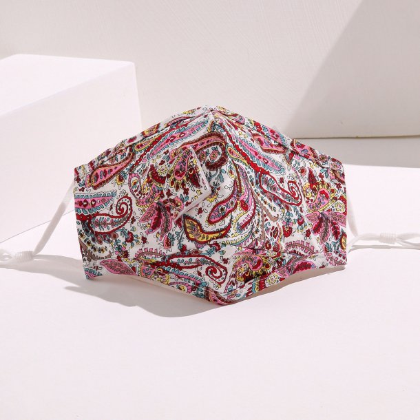 Stof mundbind rd paisley mnster  MillaVanilla