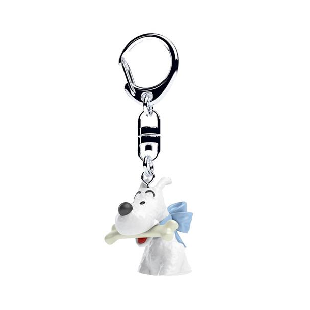 Tintins hund Terry med kdben buste nglering i plast  | Moulinsart