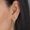 reringe Snake Glitter slv / forgyldt