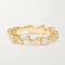 Ring Bubbles Klar Guldbelagt slv