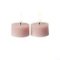 LED fyrfadslys Rosa 2 stk