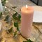 LED Bloklys 7,5 x 20 cm lys rosa | Deluxe Homeart